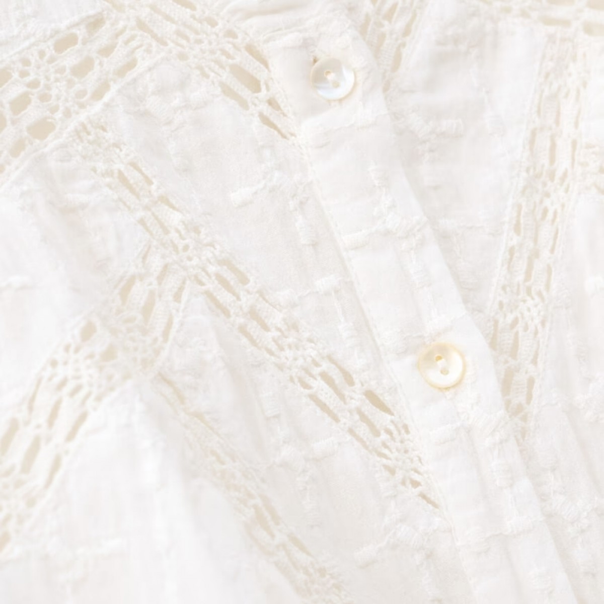 shirt baria - ecru - knapper
