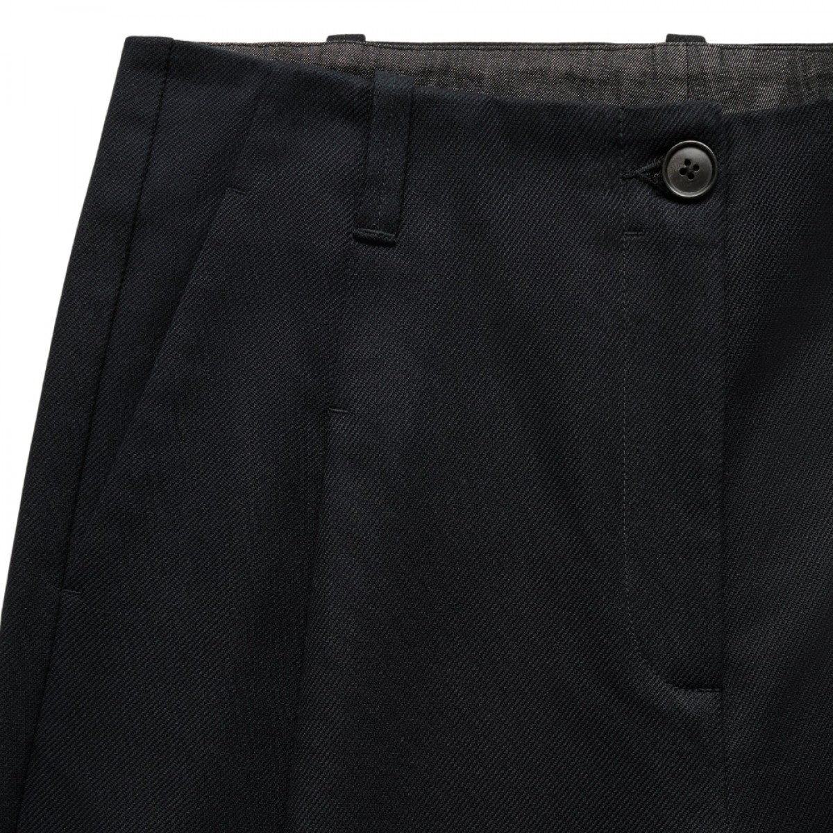 aiayu willy pant twill - black - knap