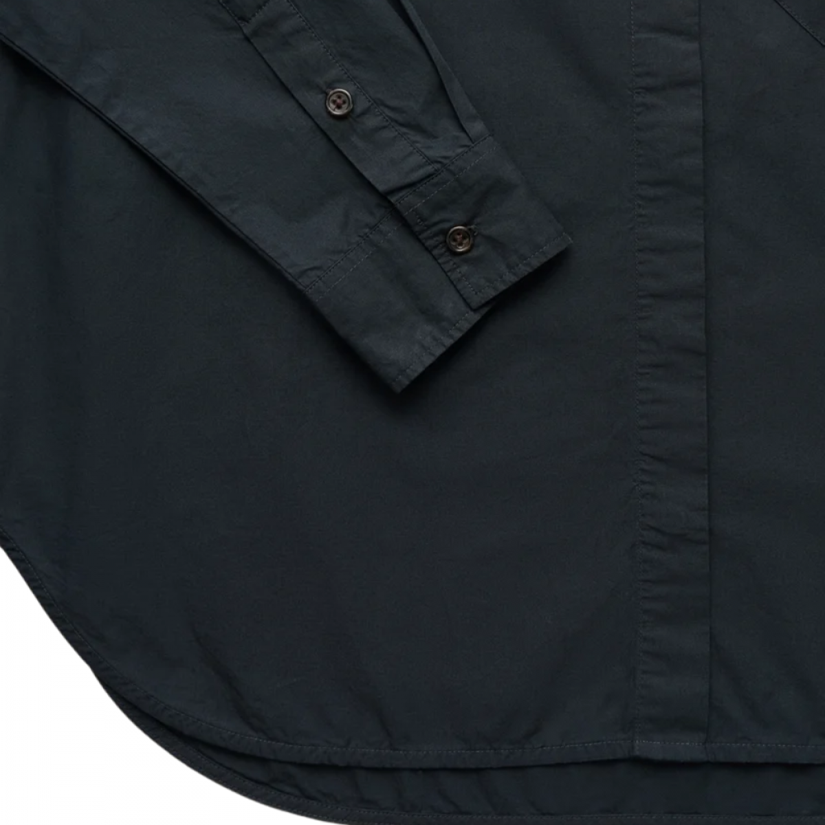 aiayu lynette shirt dark horn - black navy - ærme