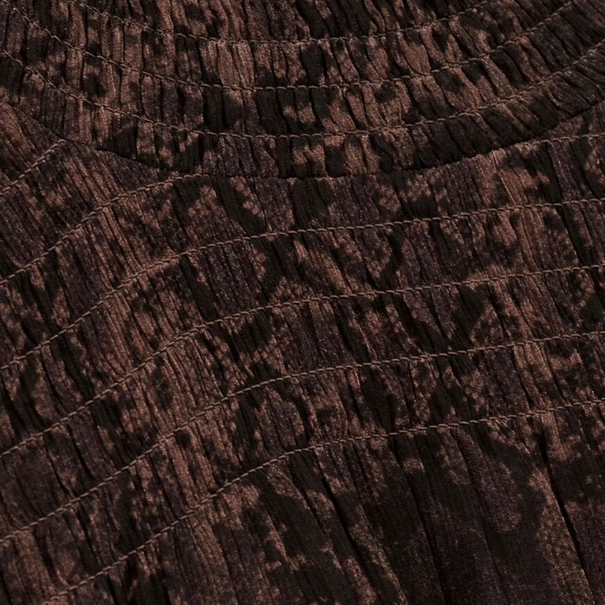 high neck blouse shamy - marron - ryg - print