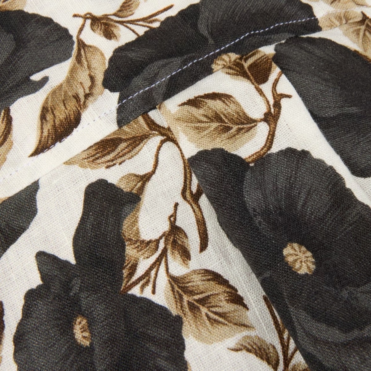 siri shirt black pattern - black - læg