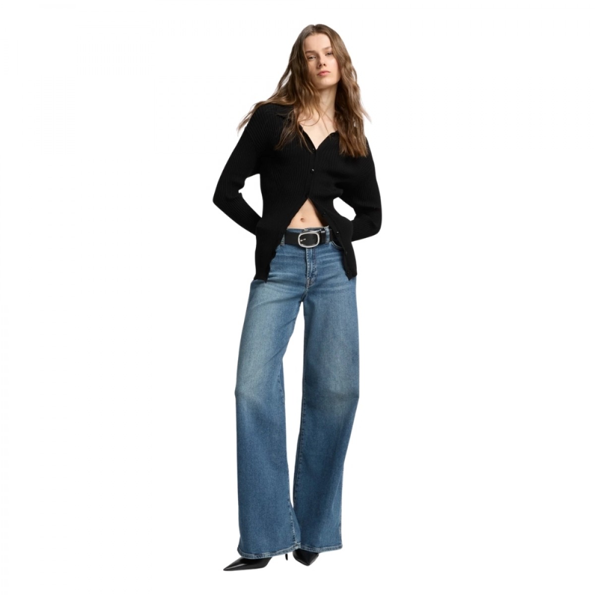 lotta luxe vintage sea level- blue denim - look