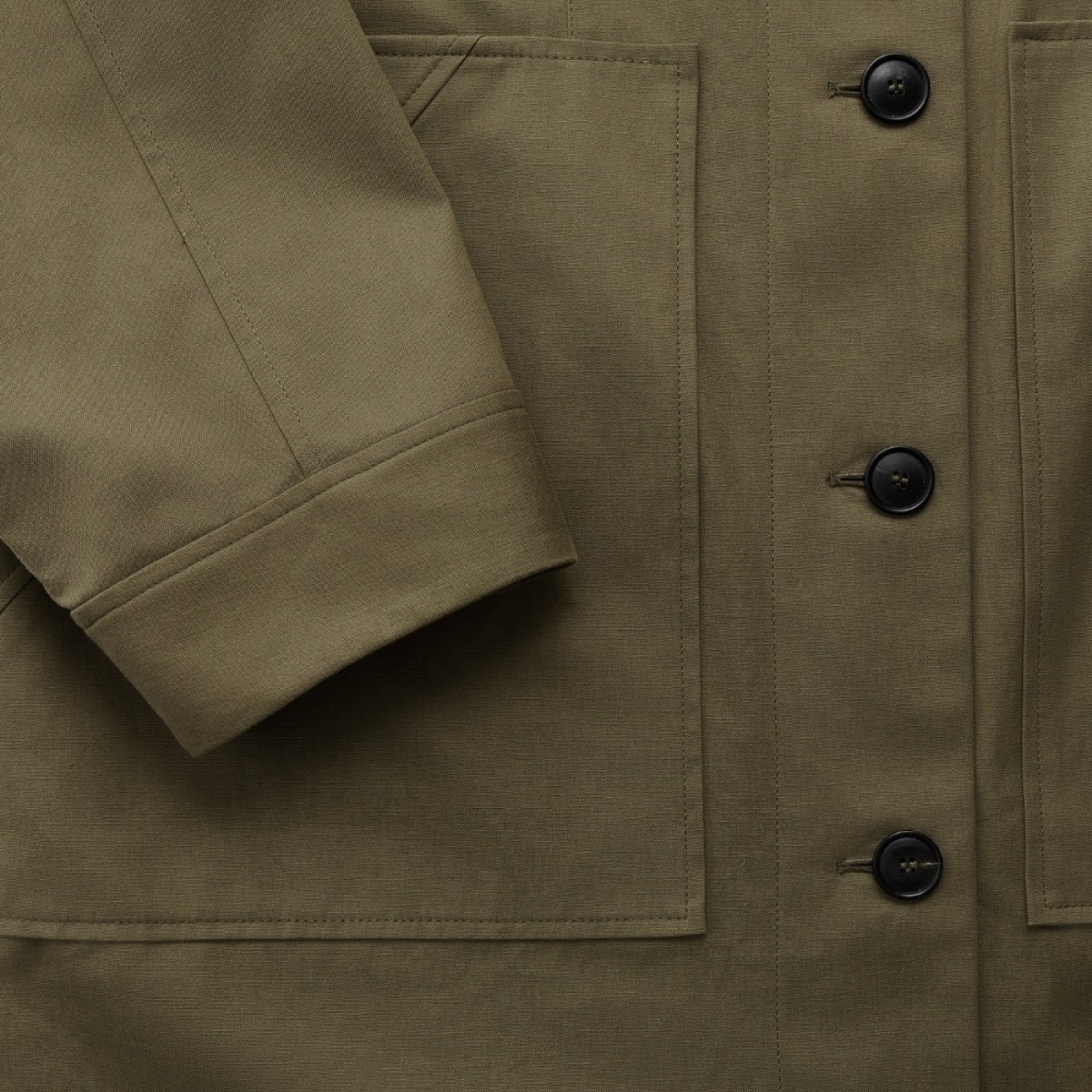 jean coat ll ventile - vintage army - lommer 