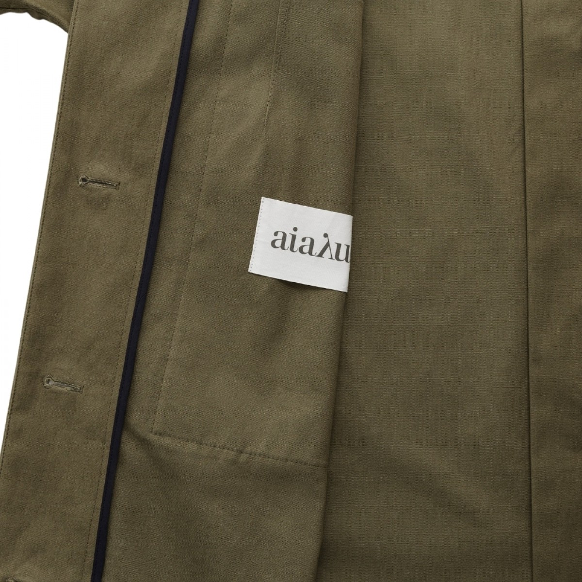 jean coat ll ventile - vintage army - logo