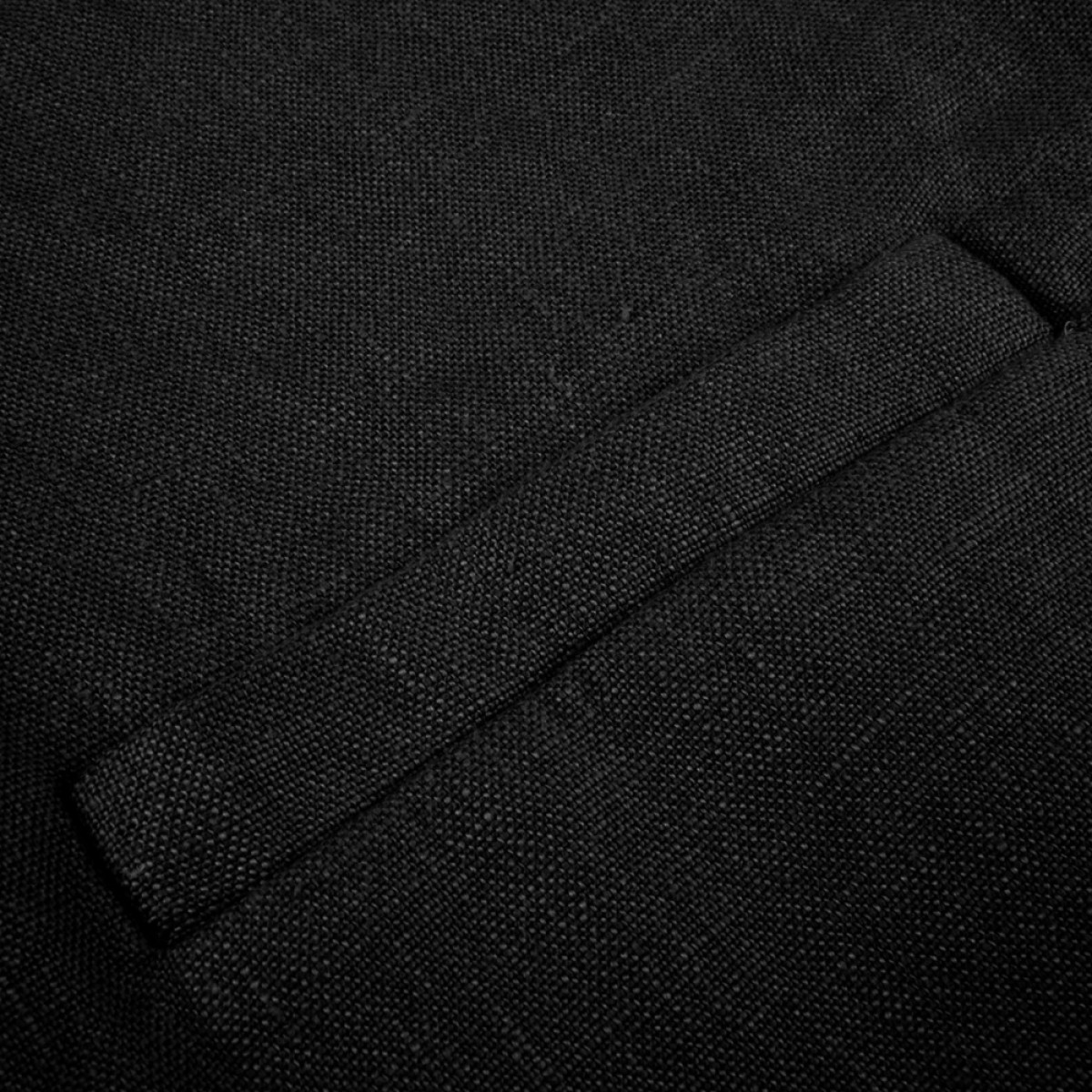 leia jacket linen - black - lomme