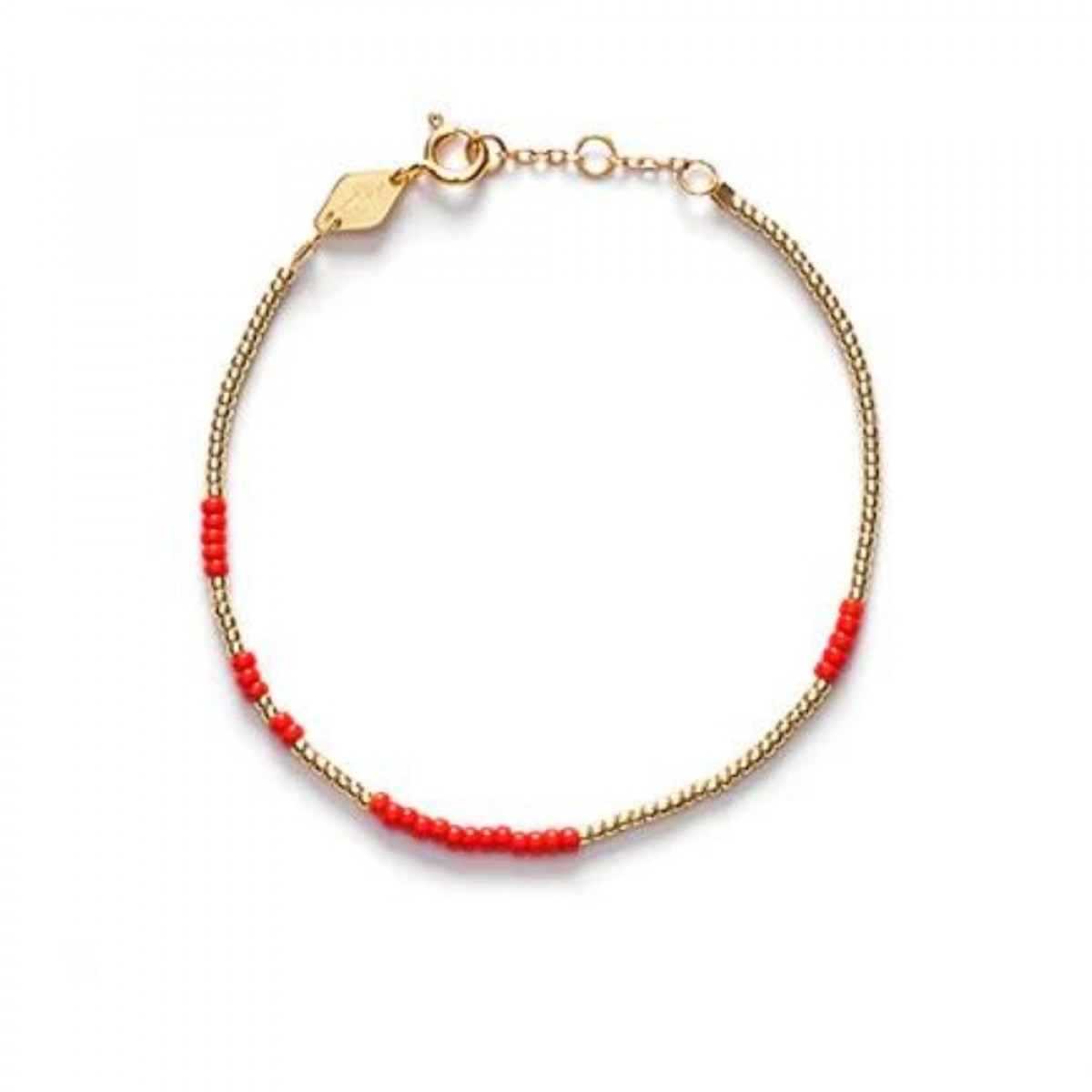 asym bracelet - red - front
