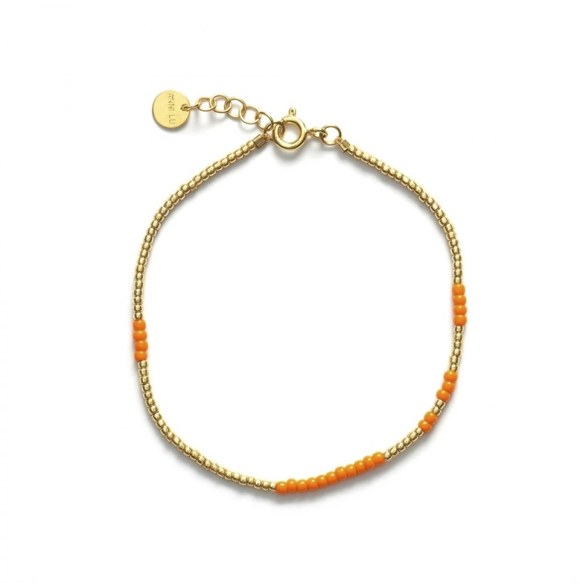 asym bracelet - tangerine