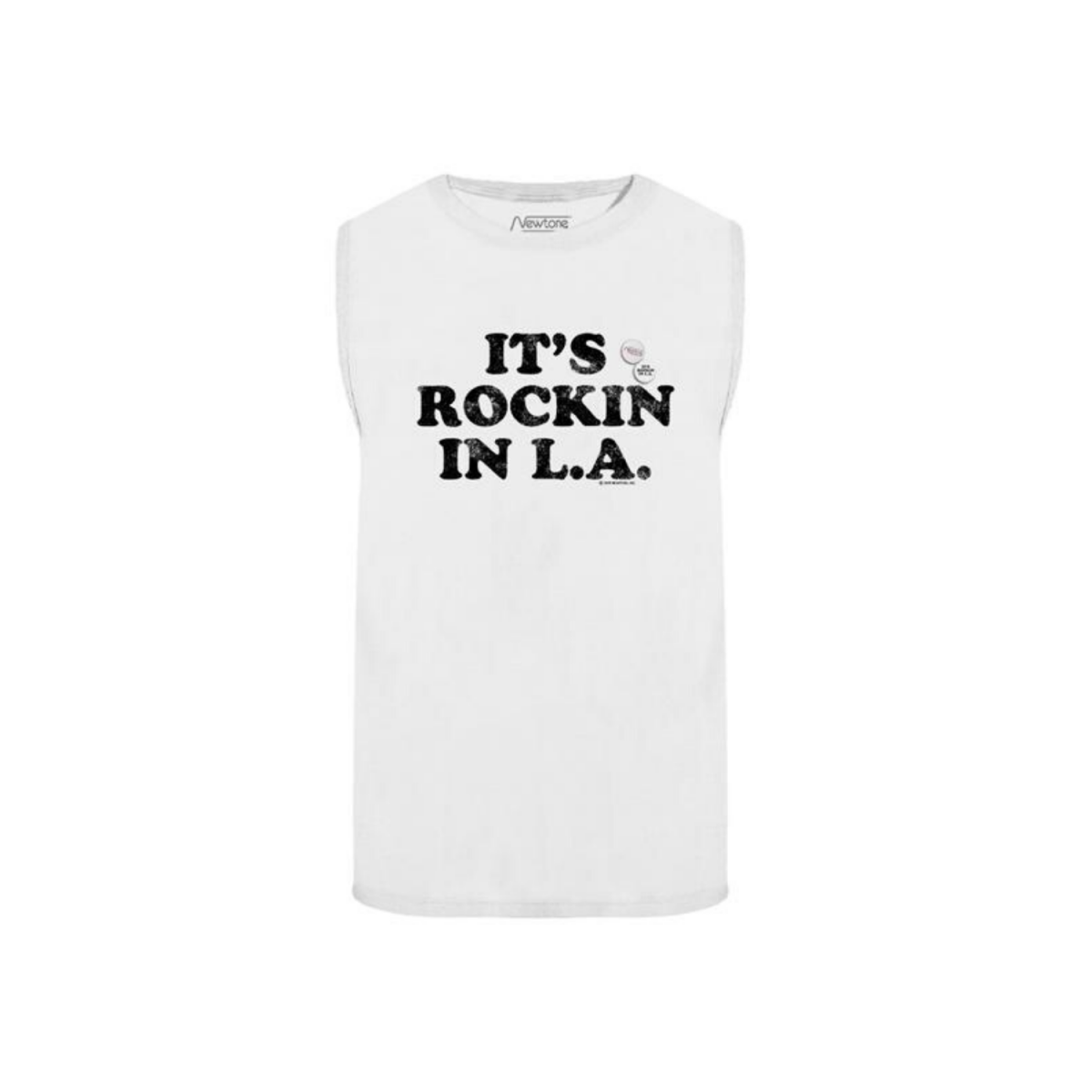 rockin t-shirt uden ærmer - off white