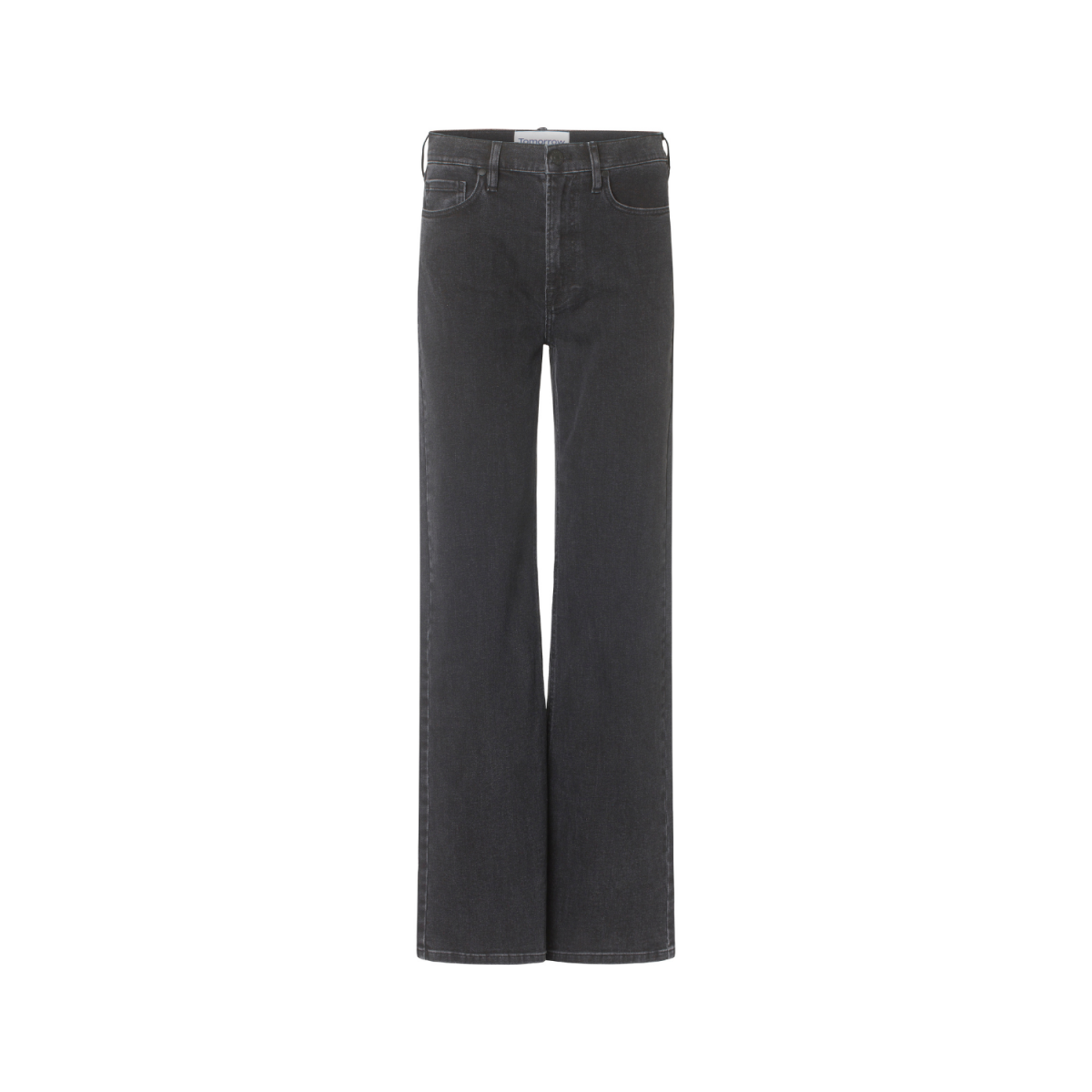 brown straight jeans - black