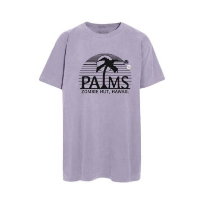trucker palms tee - lilac trucker palms tee - lilac