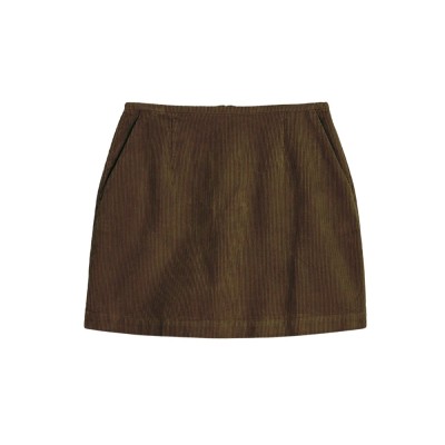 aiayu mini skirt corduroy - bark