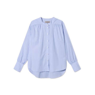sabine shirt - light blue stripe sabine shirt - light blue stripe