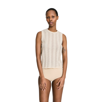 sofie butterfly knit top - ecru