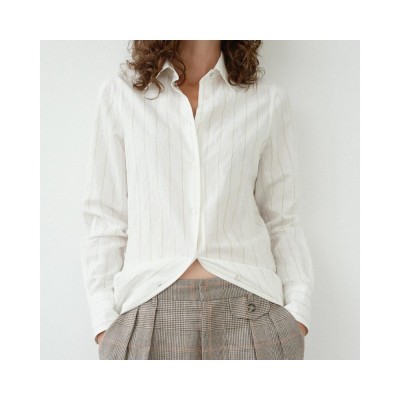 suzie shirt - off white stripe 