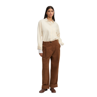 aiayu toto pant corduroy - cognac