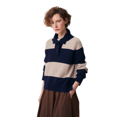 moismont sweater gregor no 210 - stripes beige 