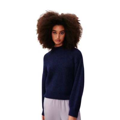 women jumper east - navy melange 