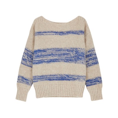 brooke sweater - mix bright blue