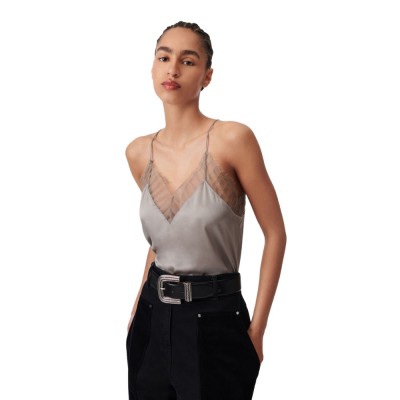 berwyn silk camisole - grey