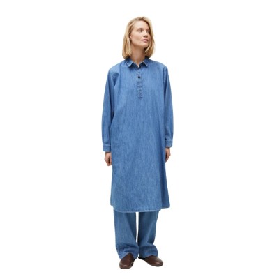 umini dress denim - iceberg