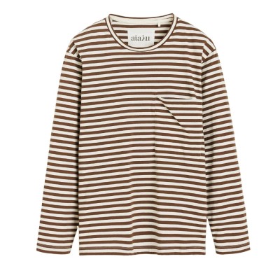 circular long sleeve tee - mix coffee