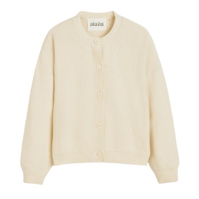 coby cardigan - pure ecru