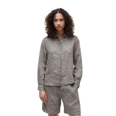 carol shirt linen - brown