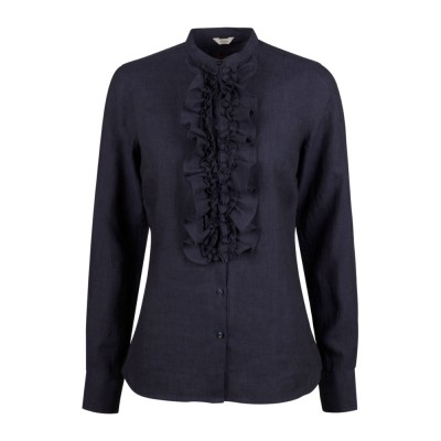 hillary linen blouse - marine