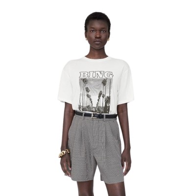 anine bing louis tee bing tour - ivory
