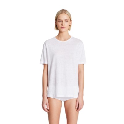 nynne s/s linen tee - white