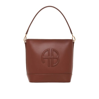 anine bing lili bucket bag - cognac