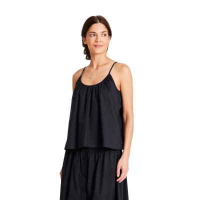 annie top voile - black