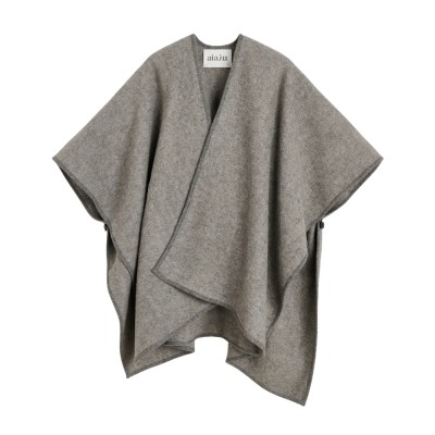 aiayu avery poncho - pure grey