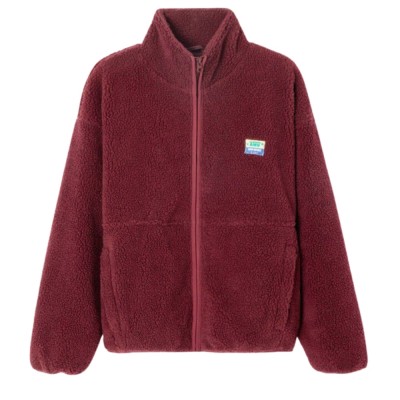 women's jacket hoktown - burgundy melange 