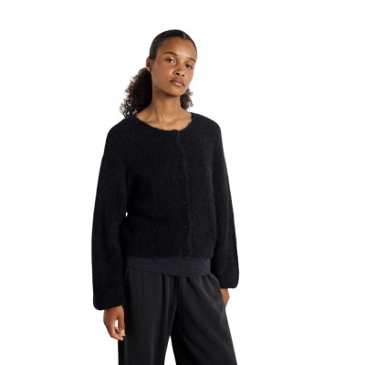 women's cardigan niby - black