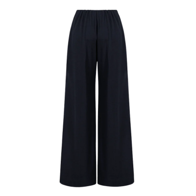 women flared trousers - navy blue