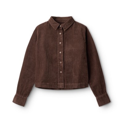 p-f-r ls shirt corduroy - brown