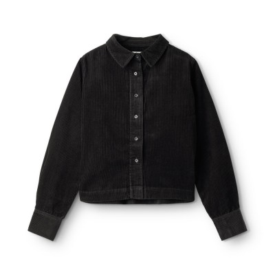 p-f-r ls shirt corduroy - black