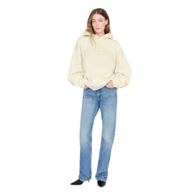 anine bing harvey sweatshirt - washed cream