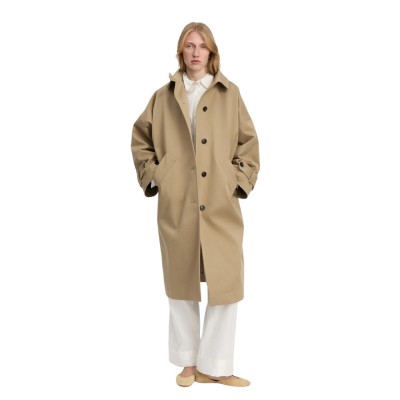 aiayu jo coat twill - classic khaki