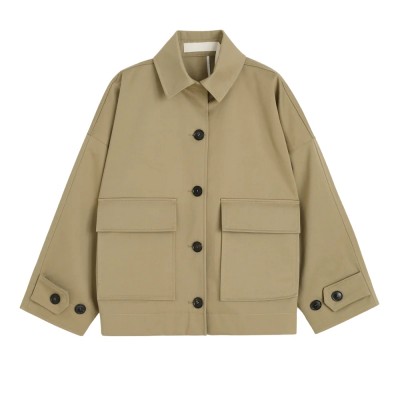 aiayu ritu jacket twill - classic khaki