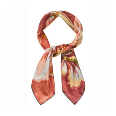 classical small evelyn scarf - red