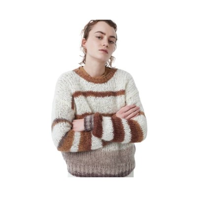 stribet pomandére strik - off white stribet pomandére strik - off white
