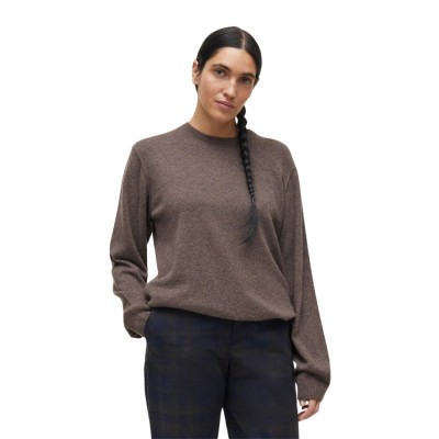 leonardo cashmere sweater - pure dark brown