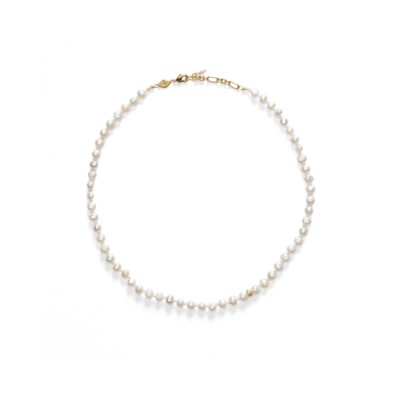 anni lu petit stellar pearly necklace - gold