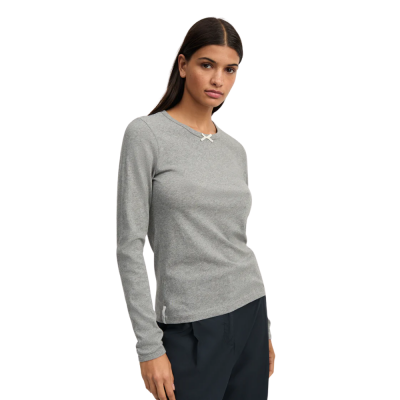 aiayu messhu long sleeve - grey melange 