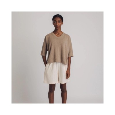 karin knit cashmere - brown 