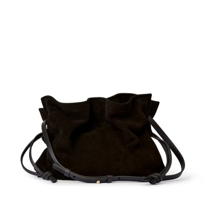 camilla bag large suede - black
