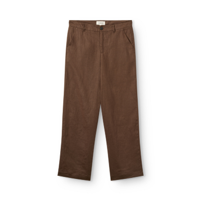 kerte pant linen - brown