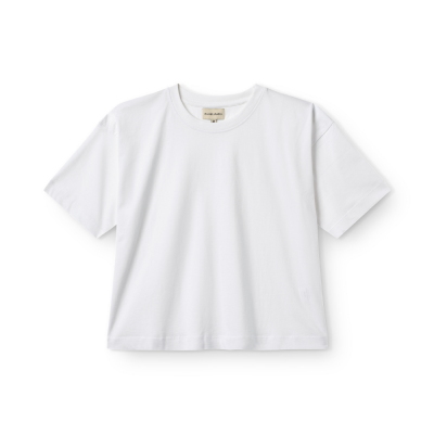 nuvel studio cropped tee - white 
